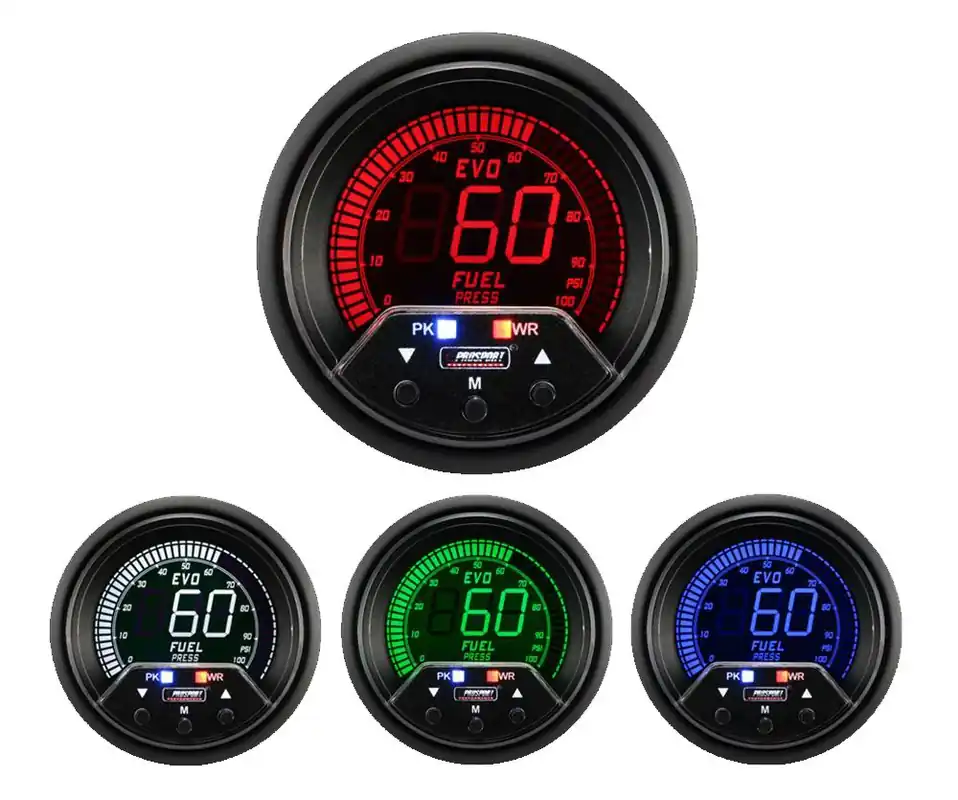 ProSport 2-3/8" Premium Evo Electrical Fuel Pressure Gauge
