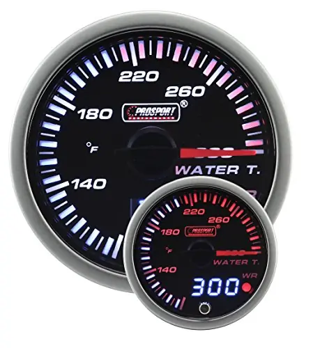 ProSport 2-3/8" JDM Electrical Water Temperature Gauge