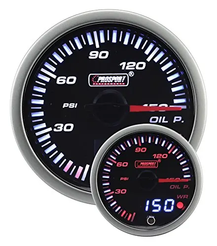 ProSport 2-1/16" JDM Electrical Oil Pressure Gauge