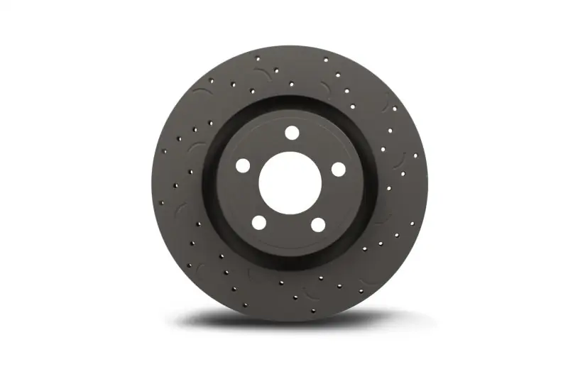 Hawk Talon Front Cross Drilled and Slotted Rotors w/ HPS 5.0 Pads - 2003-2005 / 2008-2010 Subaru WRX / 2002-2004 Legacy / 2002-2005 Outback