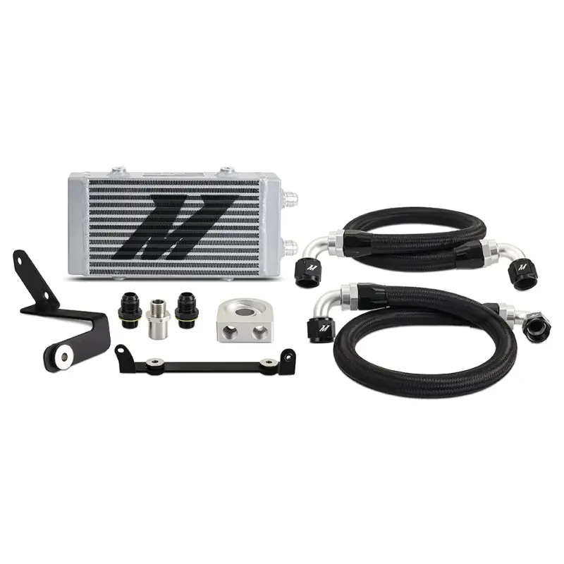 Mishimoto Oil Cooler Kit - Thermostatic - Silver - 2023-2026 Toyota GR Corolla