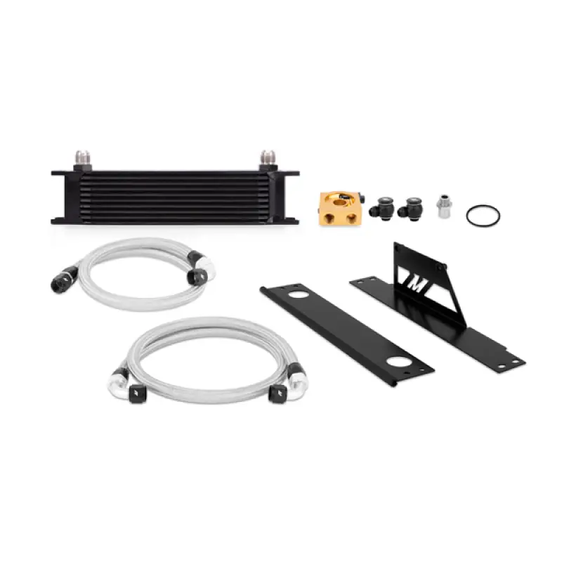 Mishimoto Thermostatic Oil Cooler Kit - Black - 2002-2005 Subaru WRX / STI