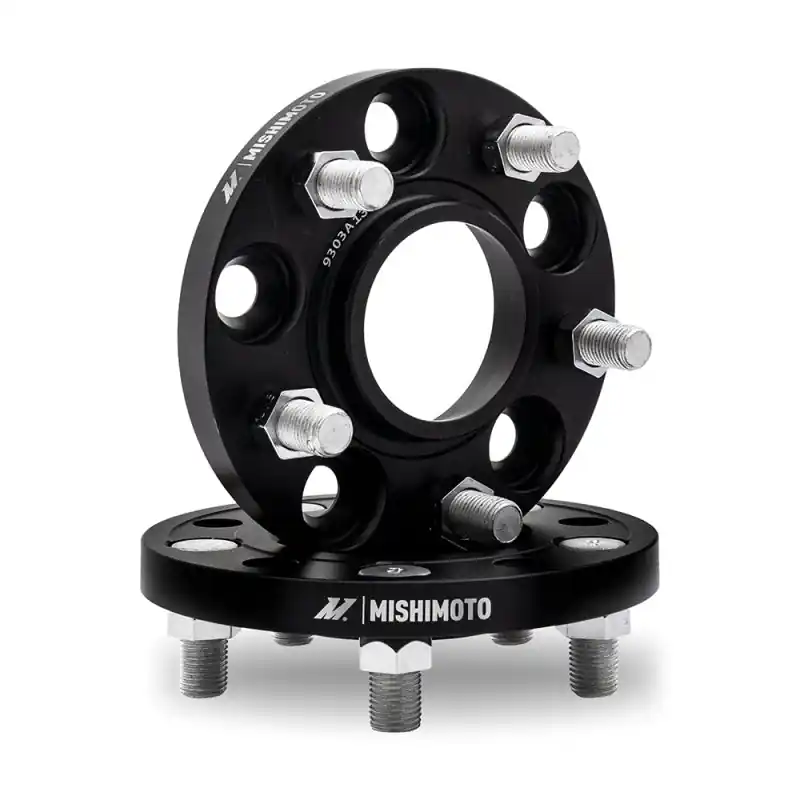 Mishimoto Wheel Spacers - 5x114.3 - 60.1 - 30 - M12 - Black - Subaru Models (Inc. 2015-2026 Subaru WRX / 2015-2021 STI / 2018-2026 Forester / 2015-2026 Outback / 2023-2026 Crosstrek)