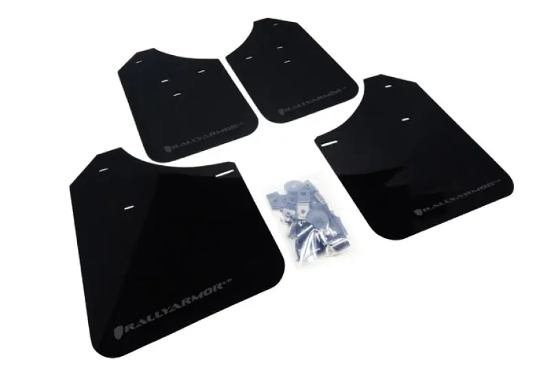 Rally Armor Black UR Mud Flap w/Grey Logo - 2002-2007 Subaru WRX / 2004-2007 STI (Wagons Req. Mod.)