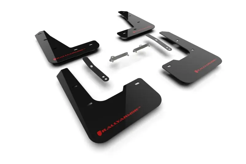 Rally Armor Line Black Mud Flap w/Red Logo - 2024-2026 Hyundai Elantra N