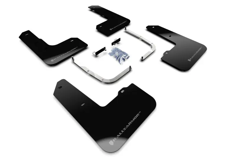 Rally Armor Black UR Mud Flap w/ Grey Logo - 2019-2022 Hyundai Veloster N