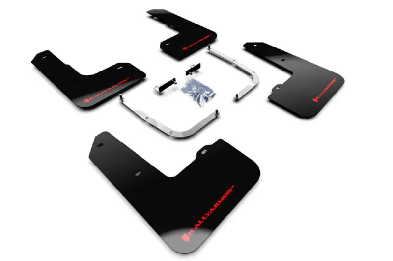 Rally Armor Black UR Mud Flap w/ Red Logo - 2019-2022 Hyundai Veloster N