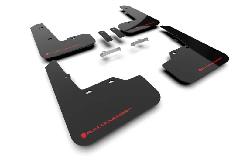 Rally Armor Black UR Mud Flap w/Red Logo - 2022-2026 Subaru WRX
