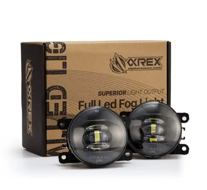 AlphaRex DoubleTap Dual Color LED Projector Fog Lights - White/Amber - Universal Acura/Ford/Honda/Subaru/Nissan