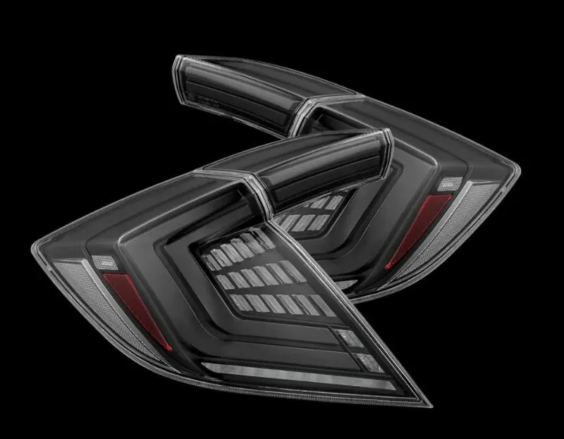 AlphaRex Nova-Series LED Tail Lights (Pair) - Alpha Black - 2017-2022 Honda Civic Type-R / Hatchback