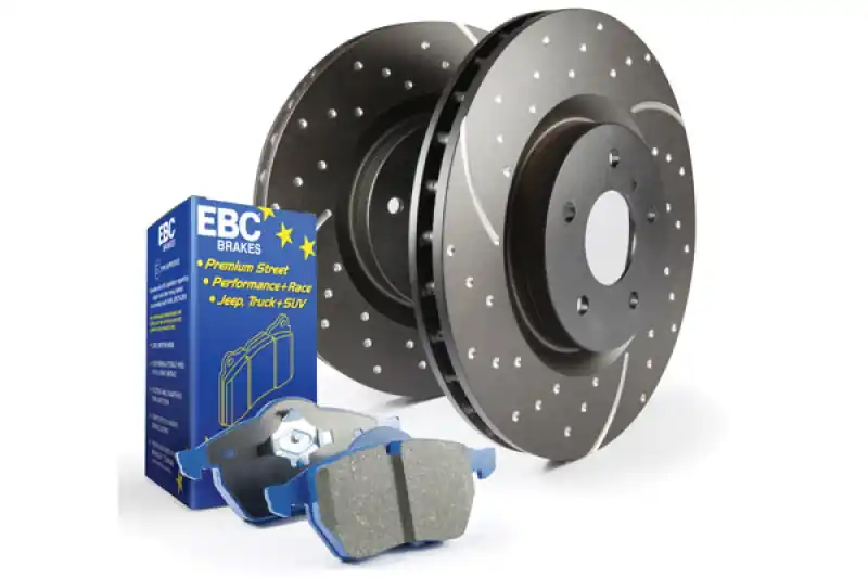 EBC S6K Bluestuff Pad and GD Rotor Rear Kit - 2004-2007 Subaru STI