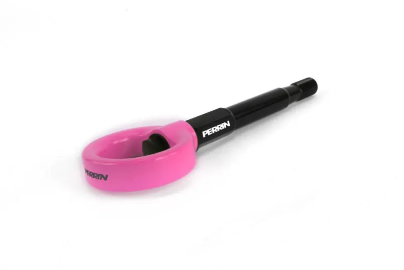 PERRIN Tow Hook Kit for Rear Hyper (Pink) - 2008-2014 Subaru WRX / STI Hatchback