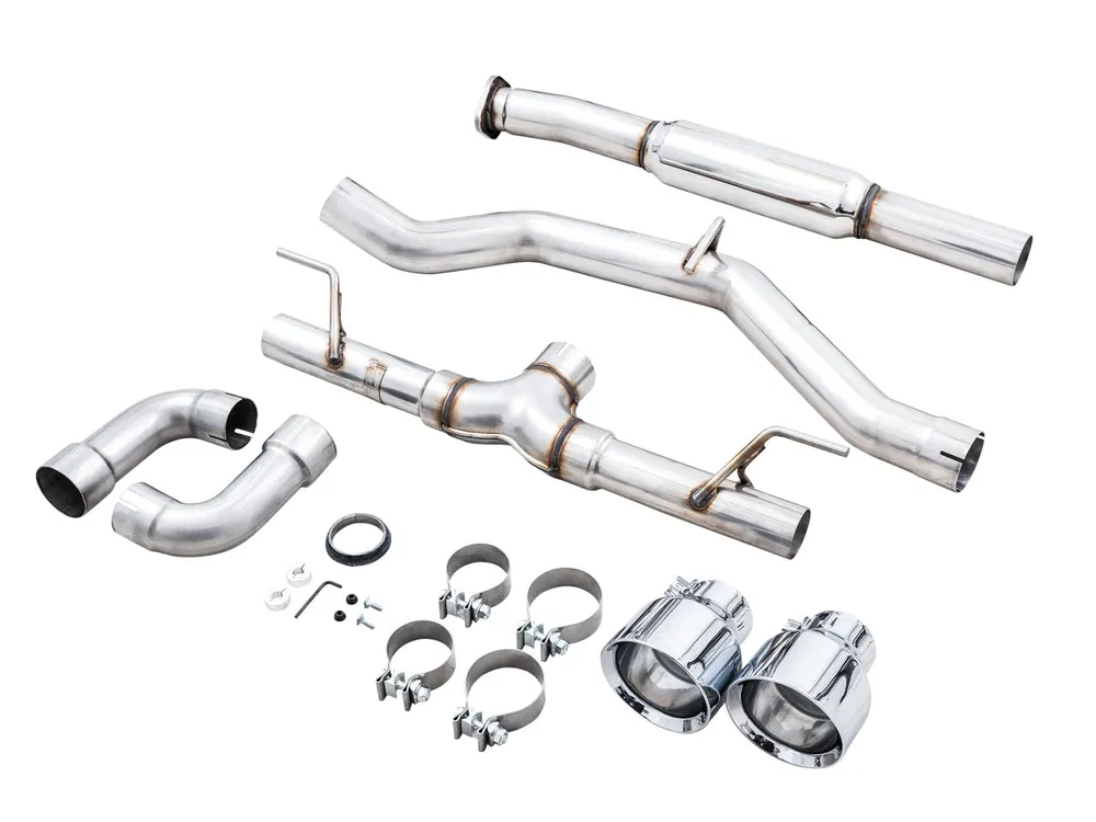AWE Track Edition Exhaust (Chrome Silver Tips) - 2013-2016 Scion FR-S / 2013-2024 Subaru BRZ / 2017-2020 Toyota 86 / 2022-2024 GR86