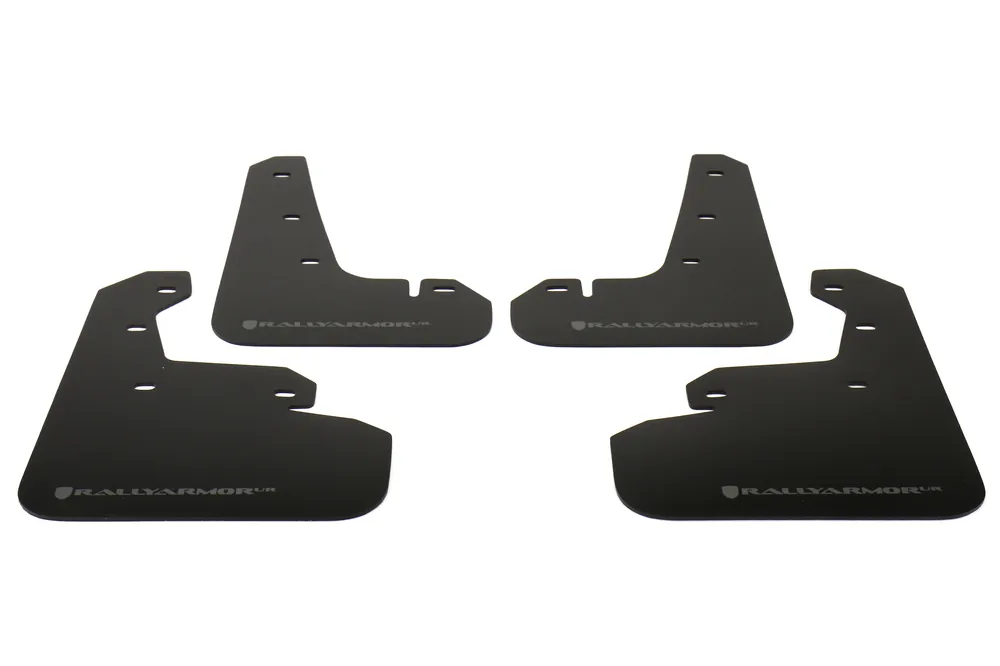 Rally Armor UR Mudflaps Silver Logo - 2017-2021 Subaru Impreza
