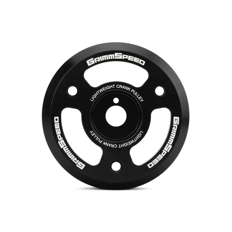 GrimmSpeed Lightweight Crank Pulley Black - Subaru Models (inc. BRZ 2013+ / WRX 2015 - 2018)