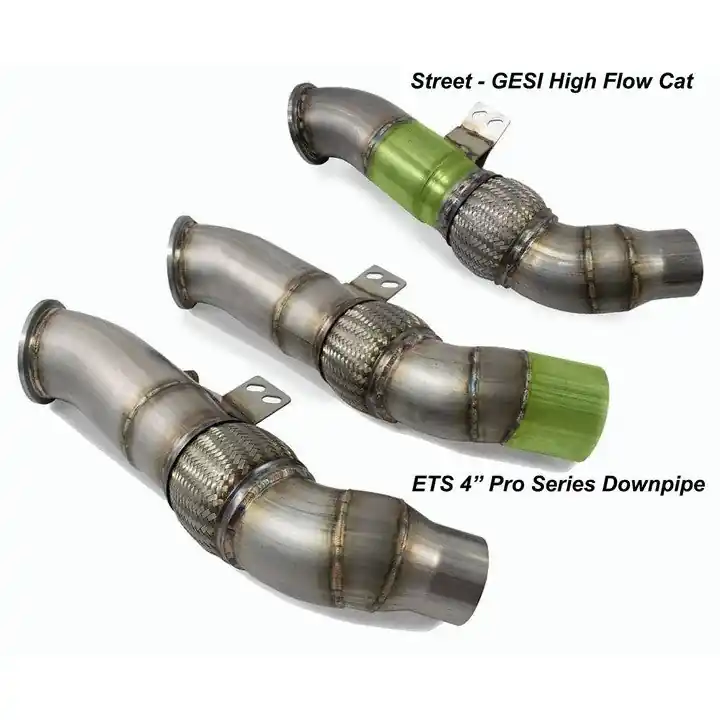 ETS Street GESI High Flow Catted Downpipe w/Pro Series Connection - 2020-2024 Toyota Supra