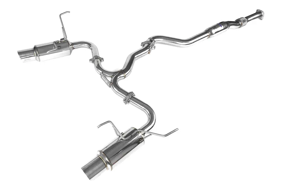 Invidia N1 Cat Back Exhaust - Stainless Steel Tips - 2008-2014 Subaru WRX Sedan / 2011-2014 STI Sedan / 2009-2014 Forester XT