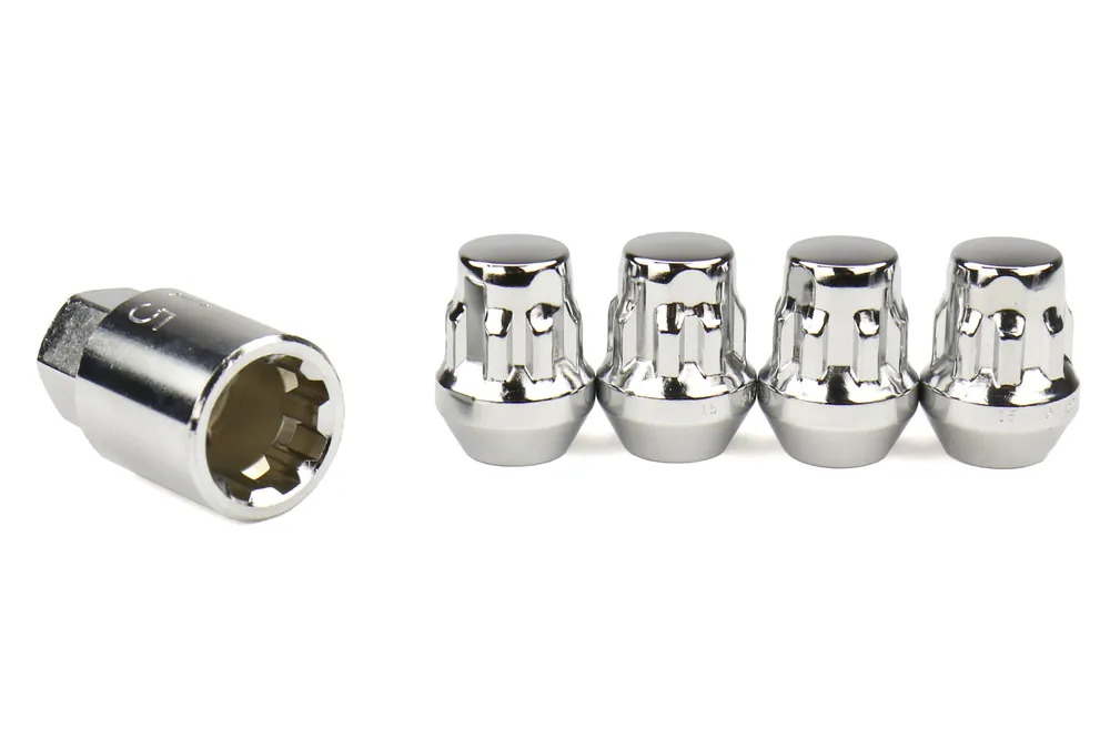 Project Kics Bull Lock Wheel Lock Set 19mm 12X1.25 Chrome - Universal