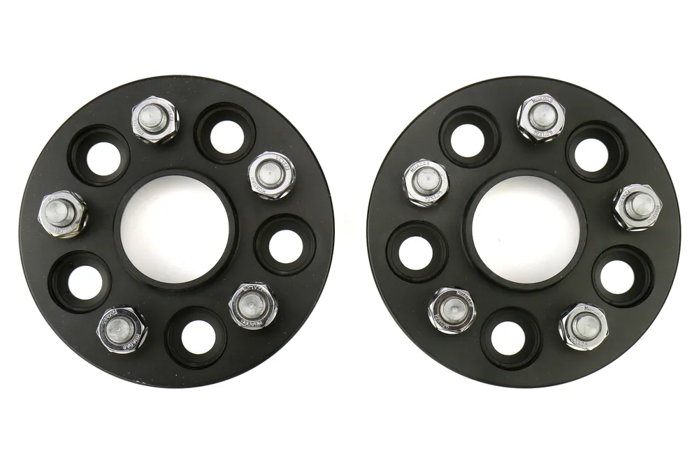 ISC Suspension Wheel Spacers 5x100 15mm Black Pair - Subaru Models (inc. 2002-2014 WRX
