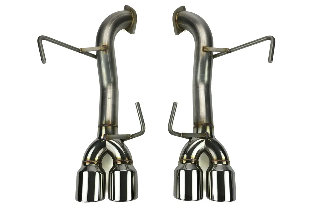 ETS Axle Back Exhaust System No Muffler Polished Tips - Subaru Models (inc. 2015-2020 WRX / 2015-2018 STI)