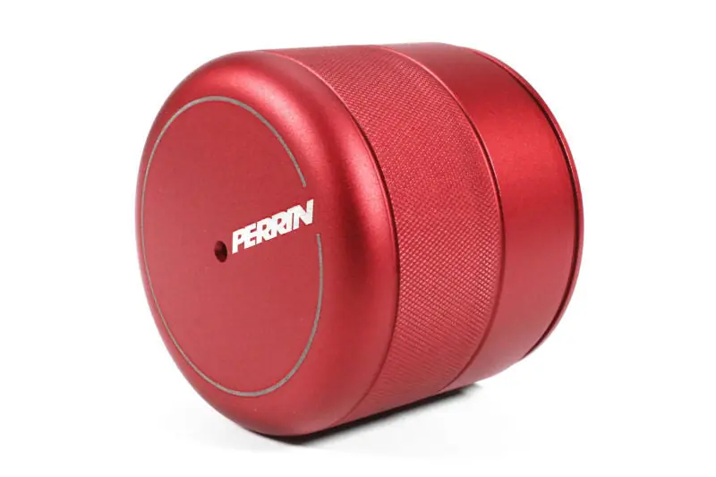 PERRIN Performance Red Oil Filter Cover - 2015-2024 Subaru WRX / BRZ
