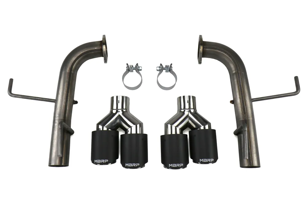 MBRP 2.5in Quad Carbon Fiber Tip Axle Back Exhaust - 2015-2021 Subaru WRX / STI