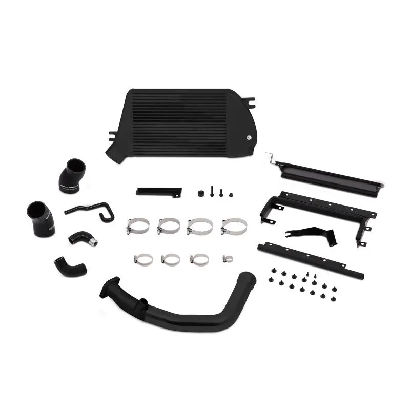 Mishimoto Race Top Mount Intercooler Kit Black w/ Black Charge Pipe - 2015-2021 Subaru WRX