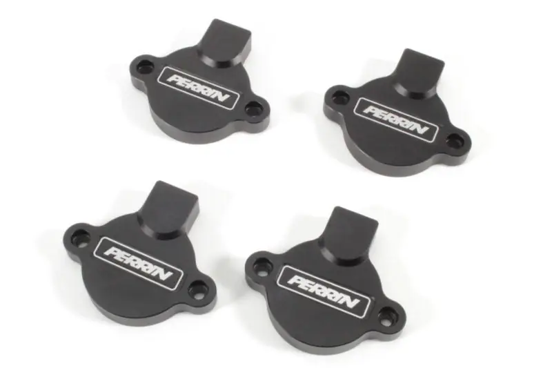 Perrin Black Cam Solenoid Covers - 2015-2021 Subaru WRX