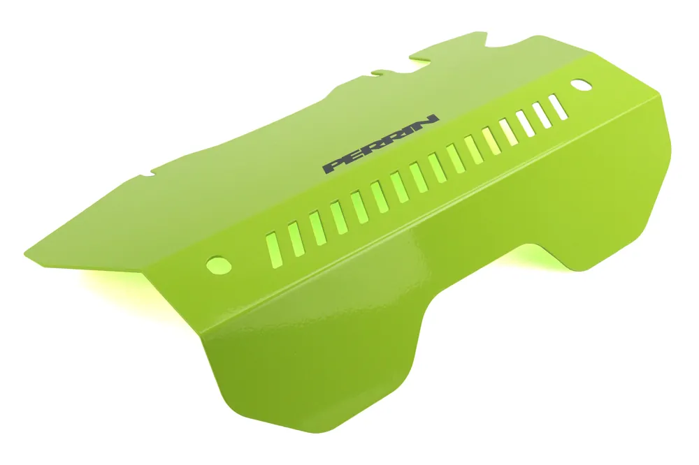 PERRIN Performance Pulley Cover Neon Yellow - 2015-2021 Subaru WRX