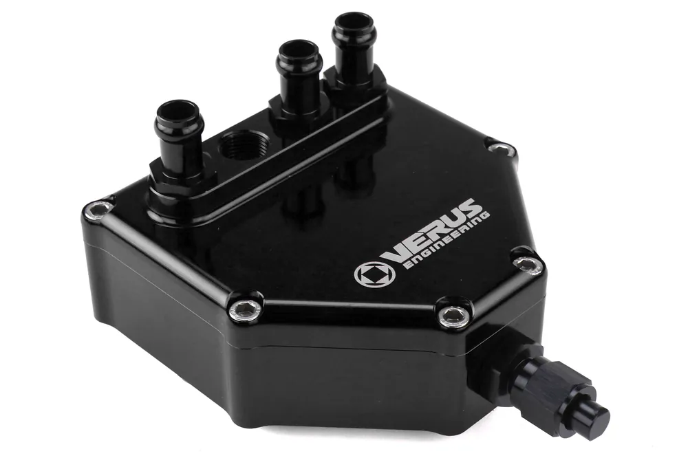 Verus Engineering Dual Air Oil Seperator Anodized Black - 2013-2021 Scion FR-S / Subaru BRZ / Toyota 86