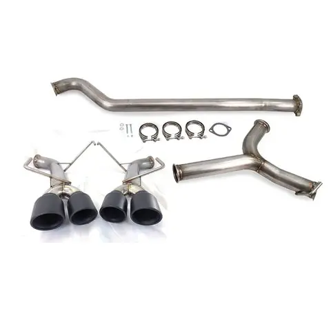 ETS Cat-Back Exhaust System w/Muffler Resonated Polished Tips - 2022-2024 Subaru WRX