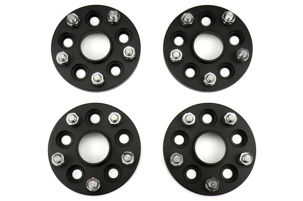 ISC Suspension 5x100 to 5x114 15mm Wheel Adapters Black - Subaru Models (inc. 2002-2014 WRX)