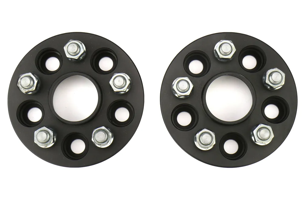 ISC Suspension Wheel Spacers 5x100 25mm Black Pair - Subaru Models (inc. 2002-2014 WRX