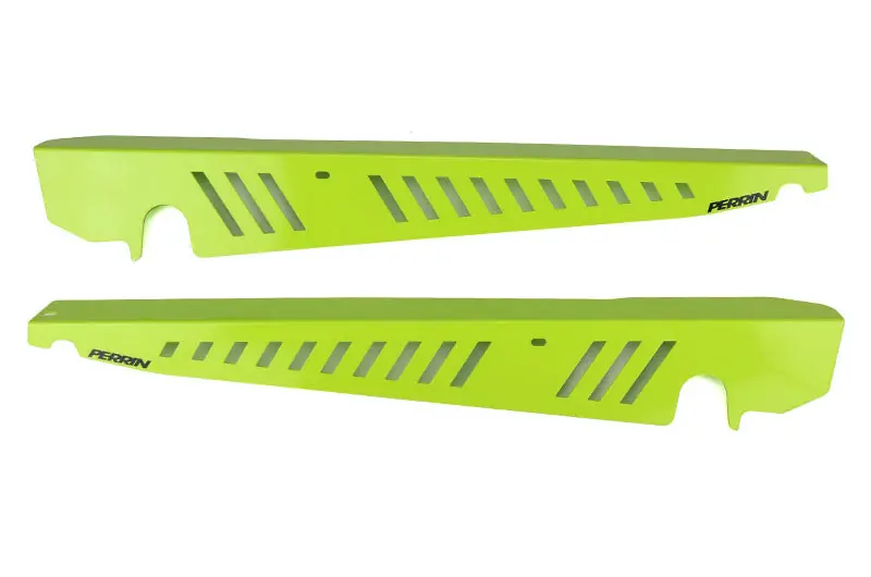 PERRIN Performance Fender Shrouds Neon Yellow - 2015-2021 Subaru WRX / STI