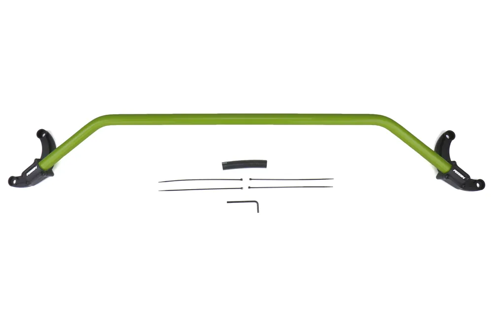 PERRIN Front Strut Tower Brace Neon Yellow - Subaru Models (inc. 2008-2021 WRX / STI)
