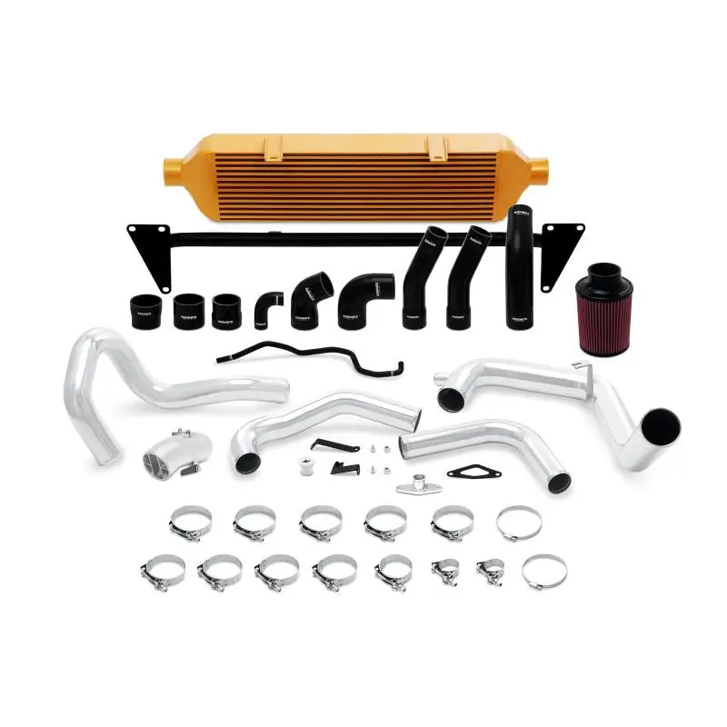 Mishimoto Front Mount Intercooler Gold w/ Intake - 2015-2021 Subaru STI