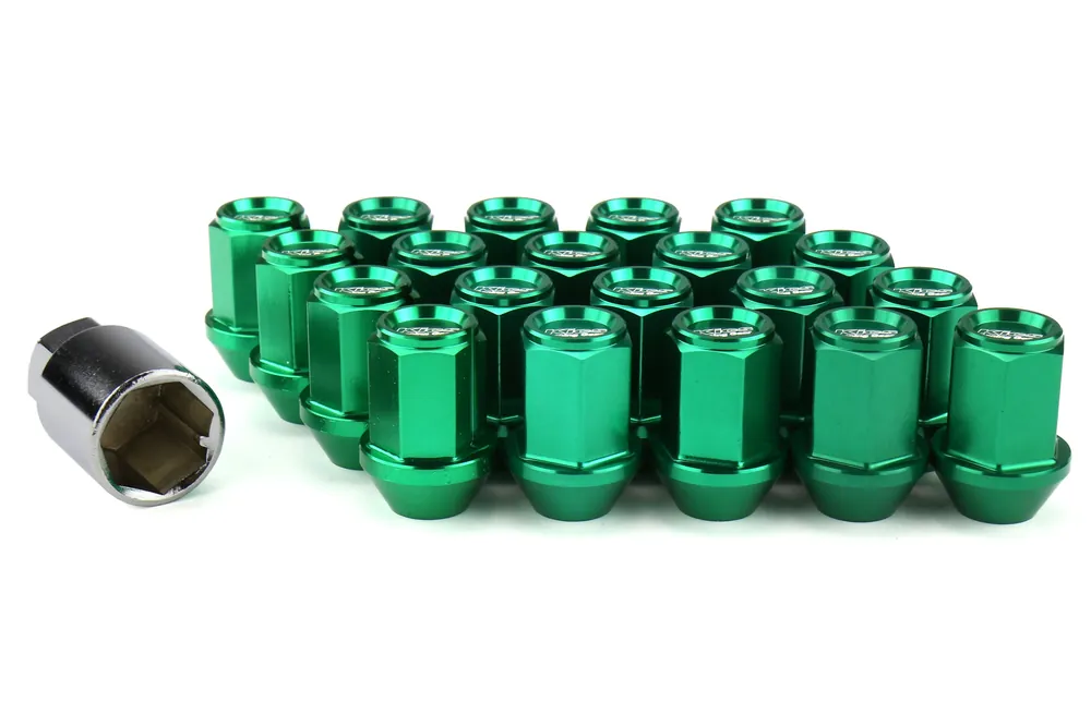 Project Kics Leggdura Racing Lug Nuts Light Green M12X1.25 - Universal