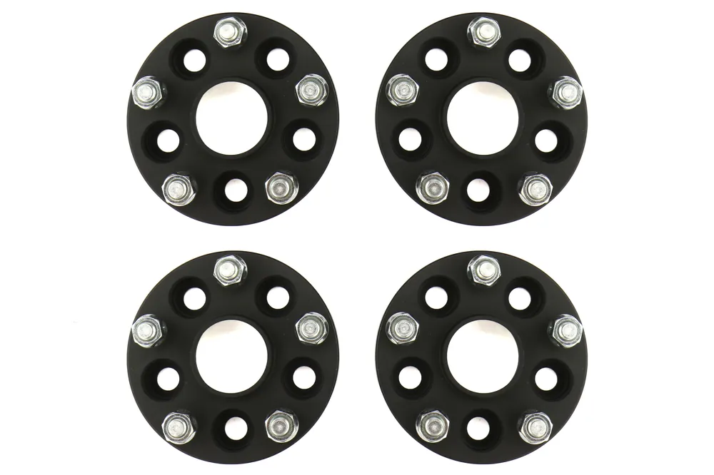 ISC Suspension 5x100 to 5x114.3 25mm Wheel Adapters Black - Subaru Models (inc. 2002-2014 WRX)