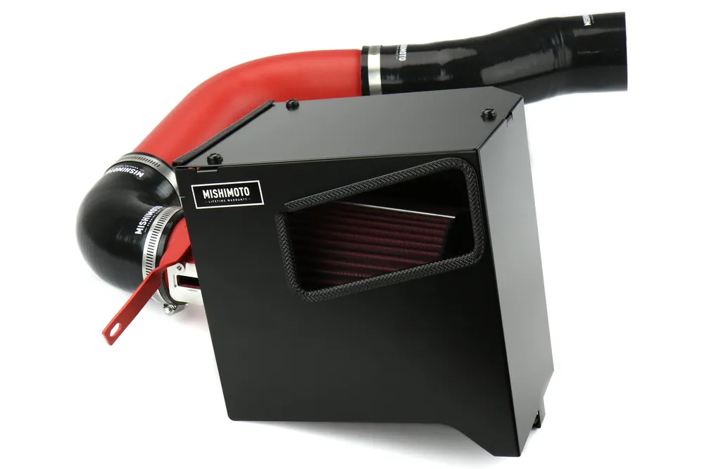 Mishimoto Cold Air Intake Wrinkle Red w/ Air Box - 2015-2021 Subaru WRX