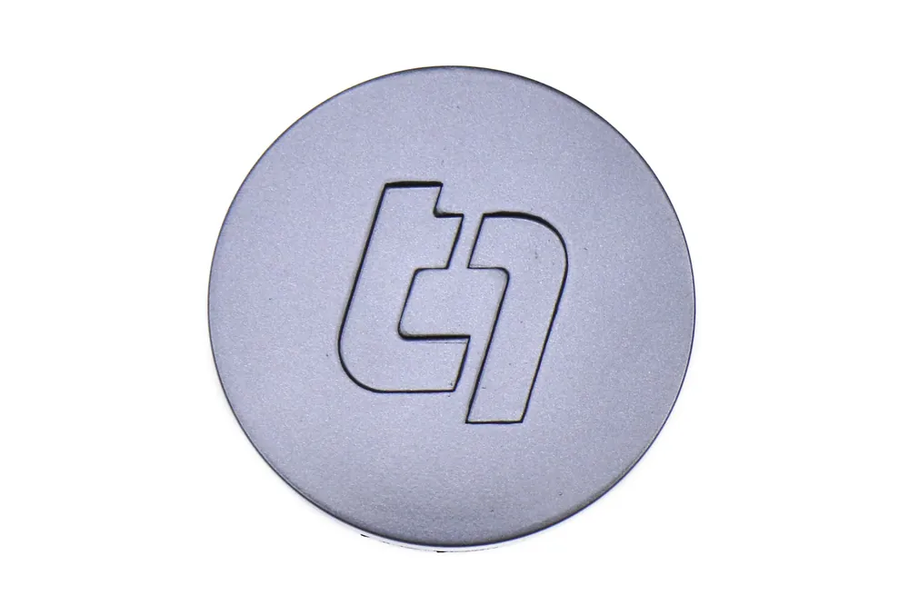 Titan 7 Flat Center Cap Satin Titanium - Universal