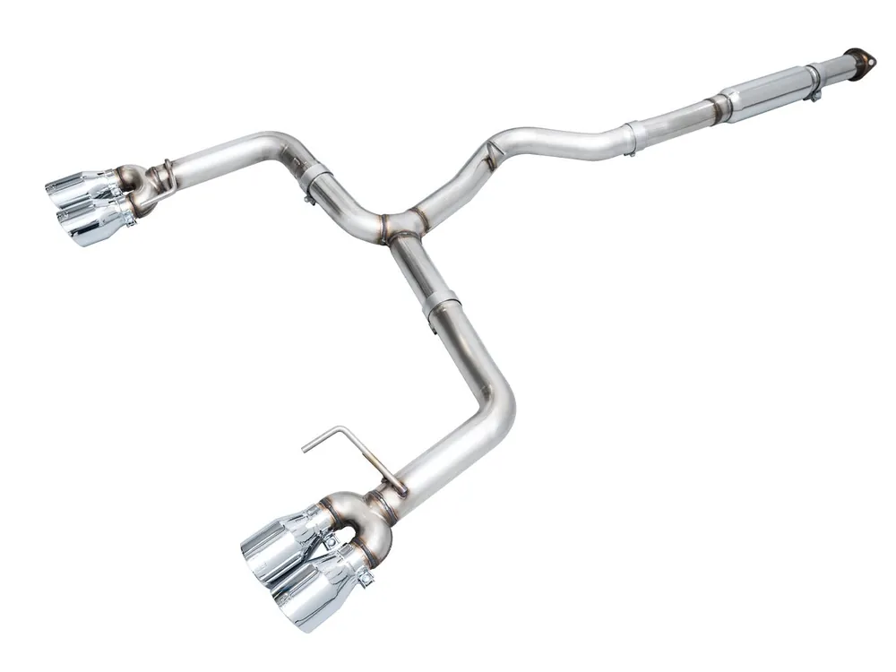 AWE Track Edition Cat-Back Exhaust (Chrome Silver Tips) - 2022-2024 Subaru WRX
