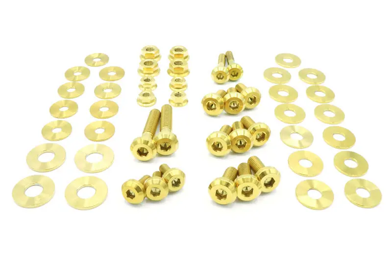 Fast Turn Fittings Stage 1 Engine Bay Kit Gold - 2020-2024 Toyota Supra