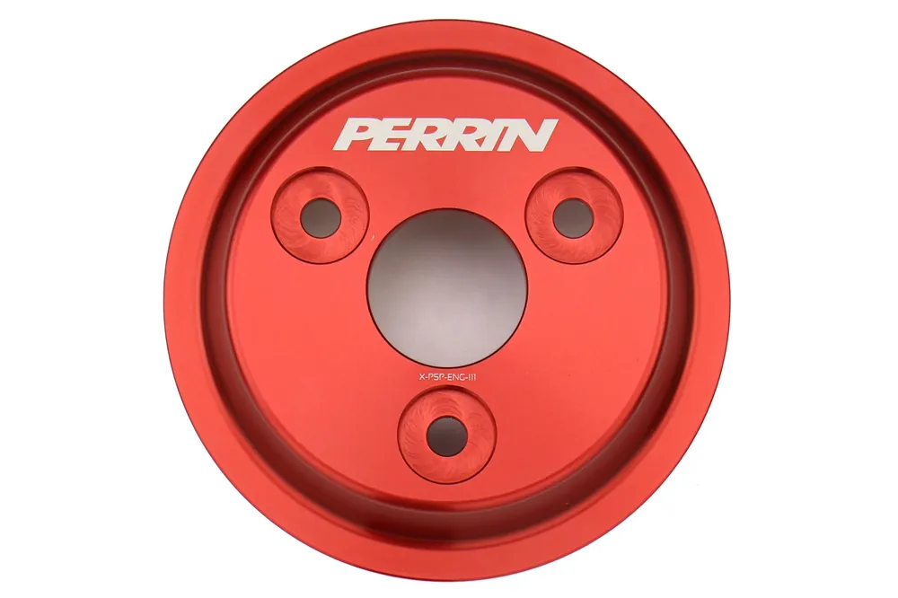 PERRIN Water Pump Pulley Red - 2015-2017 Subaru WRX
