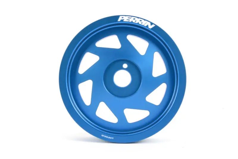 PERRIN Lightweight Crank Pulley Blue - Subaru Models (inc. 2013-2020 BRZ / 2015-2018 WRX)