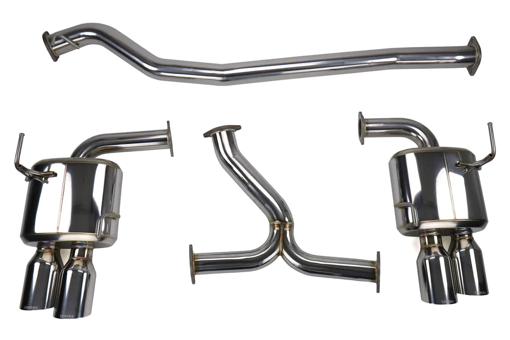 Remark 4 Inch Quad Exit Catback Exhaust System - 2015-2020 Subaru WRX / STI