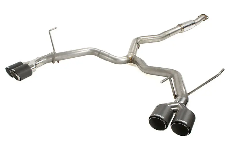 MBRP Race 3in Quad Carbon Fiber Tip Cat Back Exhaust - 2015-2021 Subaru WRX / STI