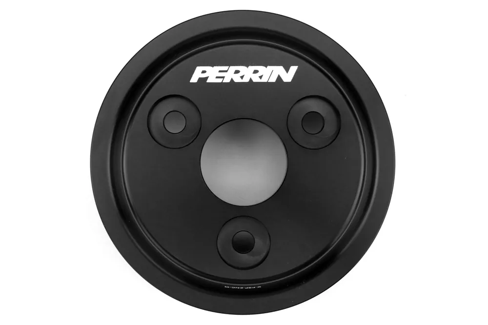 PERRIN Lightweight Water Pump Pulley Black - 2015-2021 Subaru WRX