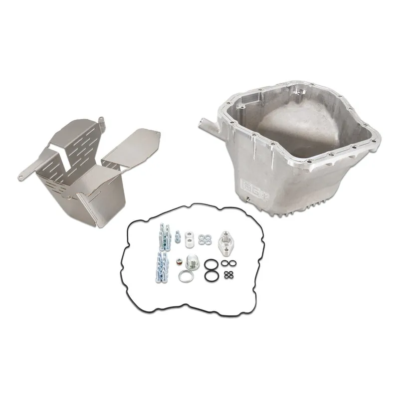 IAG Street Series Oil Pan w/ Removable SS Lower Baffle - Silver (Pan + SS Baffle Only) - 2002-2014 Subaru WRX / 2004-2021 STI / 2005-2009 Legacy GT / 2004-2013 Forester XT