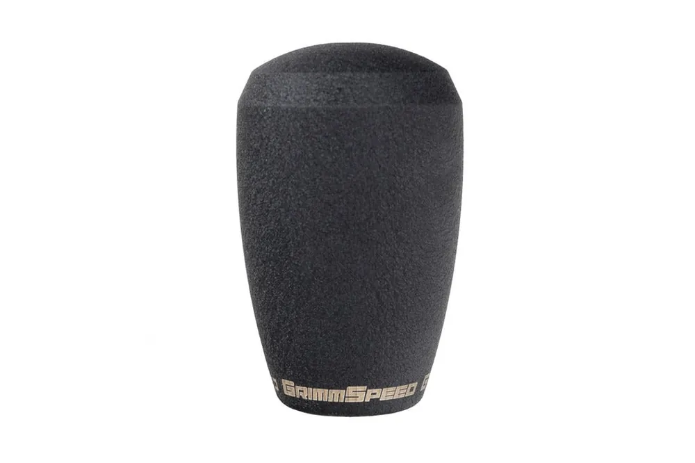 GrimmSpeed Shift Knob Stainless Steel Black - M12x1.25 - Manual Subaru Models