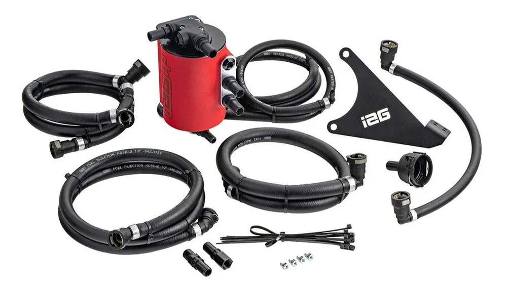 IAG Performance V4 Air Oil Separator AOS - Red - 2022-2026 Subaru WRX